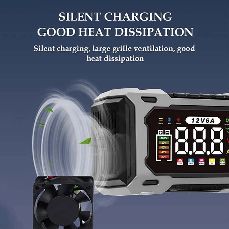 🔌🚗12V/24V Smart Battery Charger, Maintainer & Trickle Charge