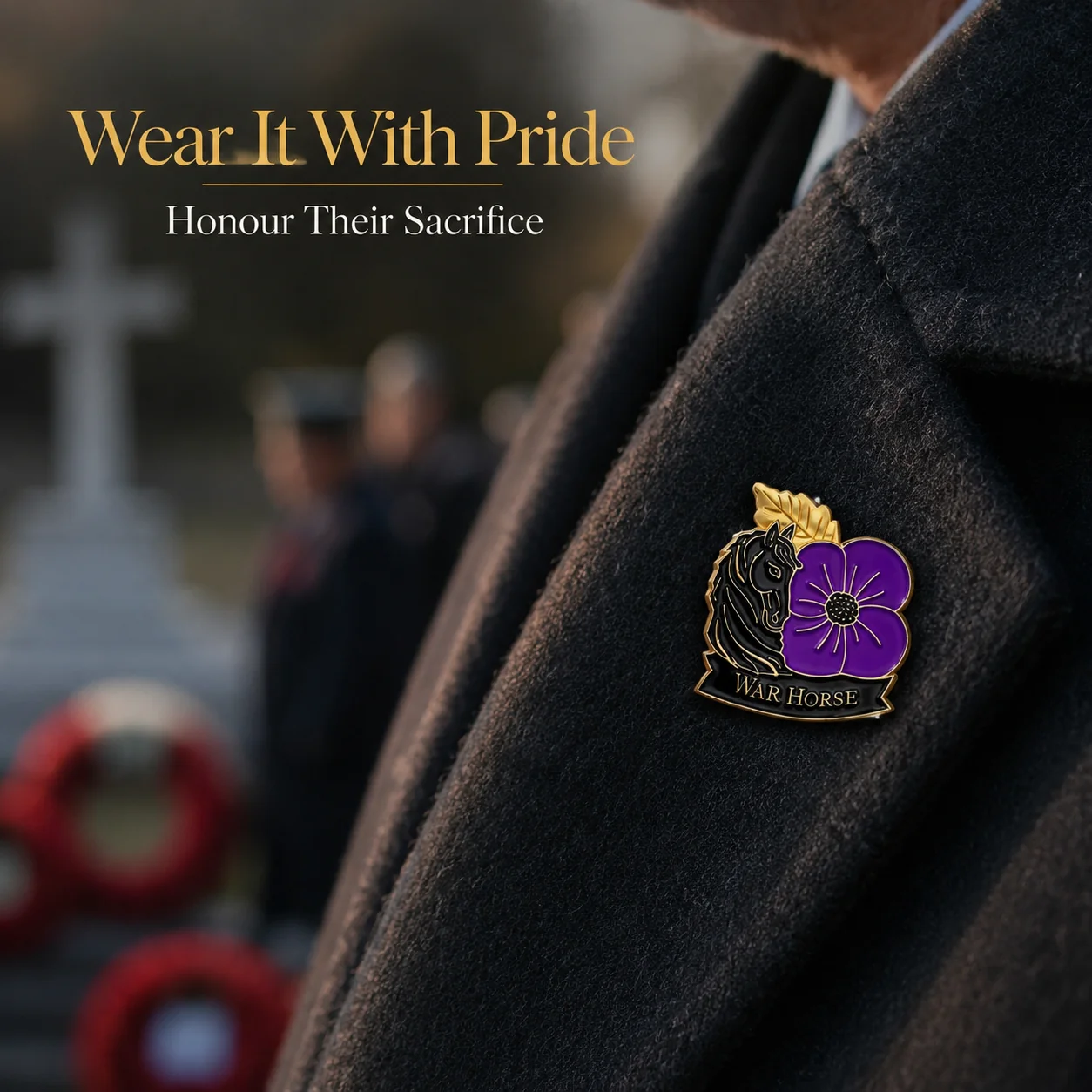 Limited Edition War Horse Purple Poppy 111th Anniversary Rem