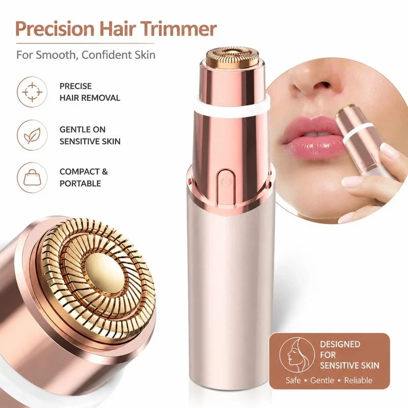 2 in 1 facial & eyebrow hair trimmer for Women, Rechargeable