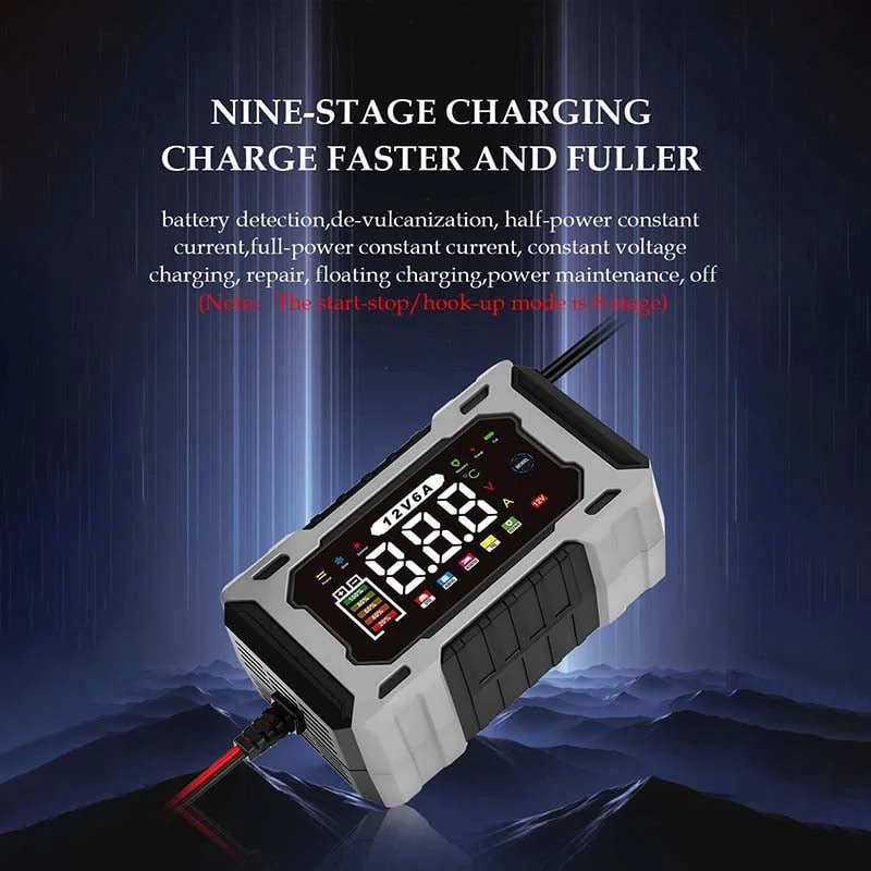 🔌🚗12V/24V Smart Battery Charger, Maintainer & Trickle Charge