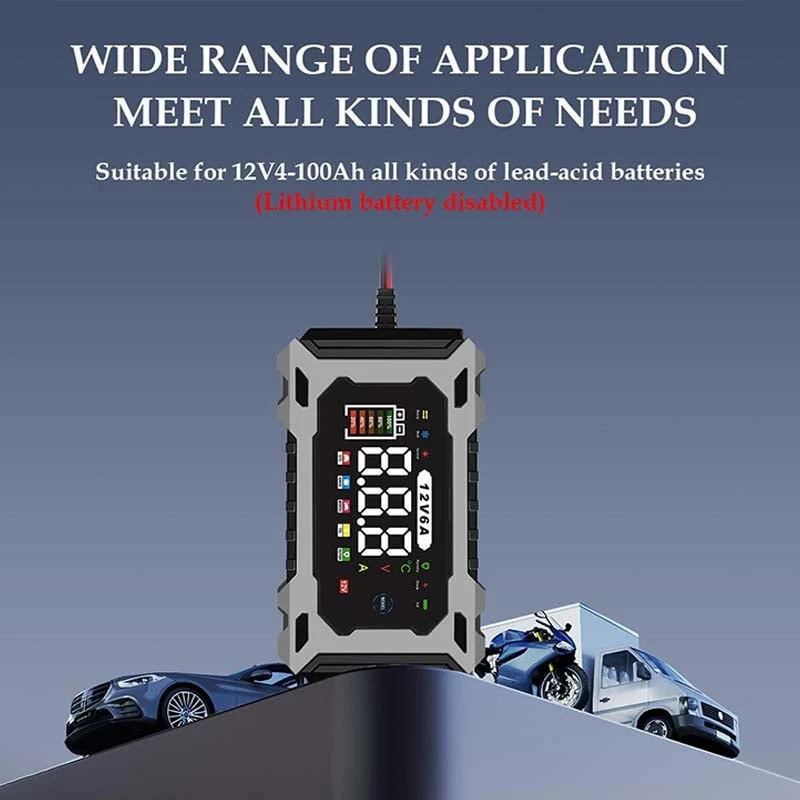 🔌🚗12V/24V Smart Battery Charger, Maintainer & Trickle Charge