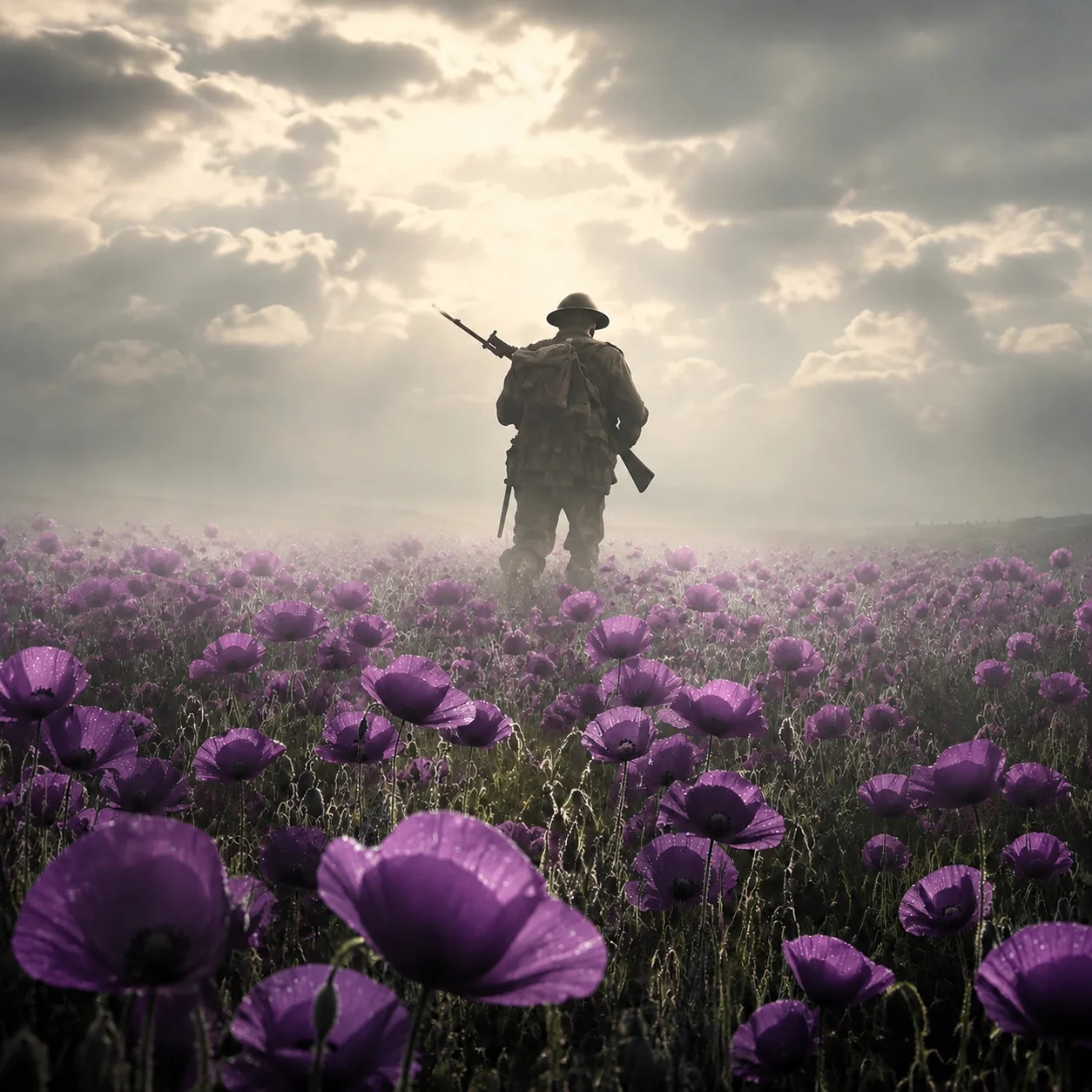 Limited Edition War Horse Purple Poppy 111th Anniversary Rem