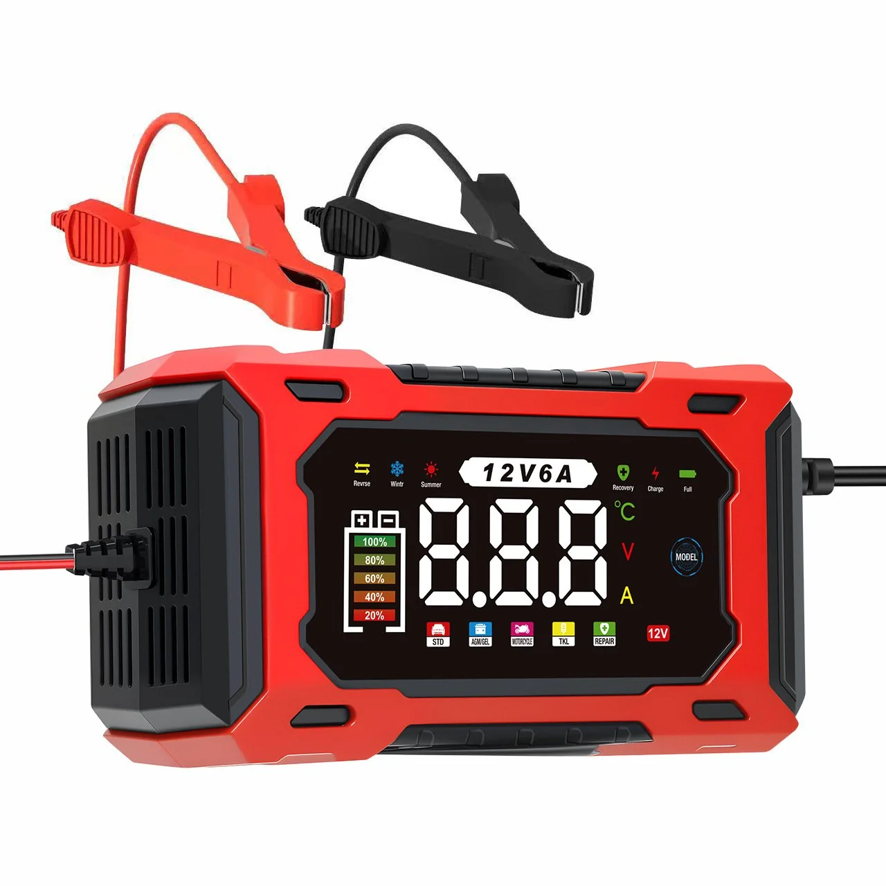 🔌🚗12V/24V Smart Battery Charger, Maintainer & Trickle Charge