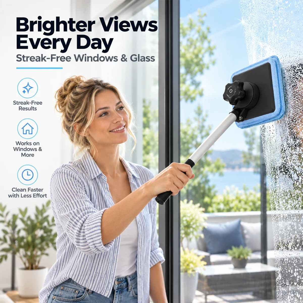 🧲Dual Magnetic Car Windshield Cleaner | Streak-Free Auto Gla