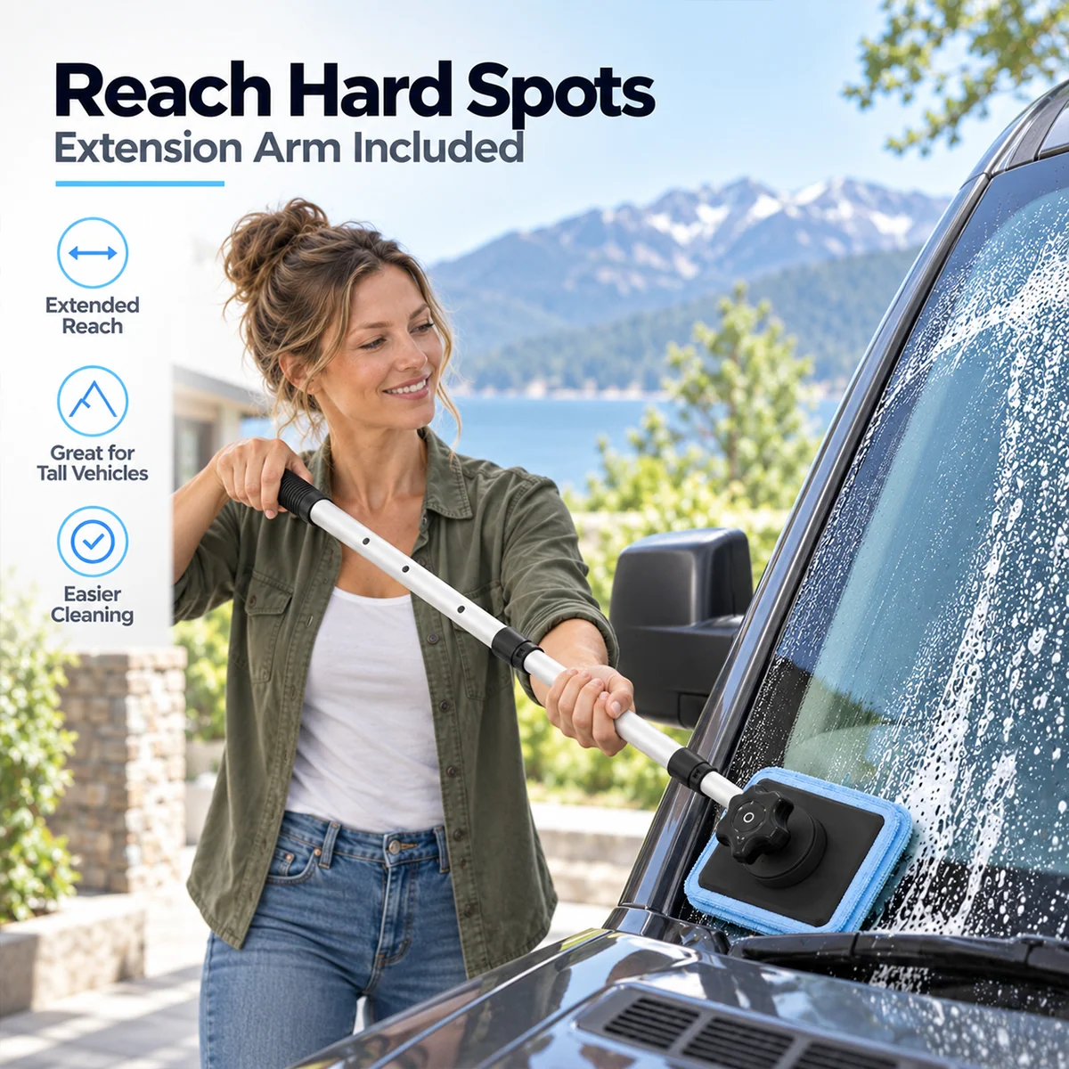 🧲Dual Magnetic Car Windshield Cleaner | Streak-Free Auto Gla