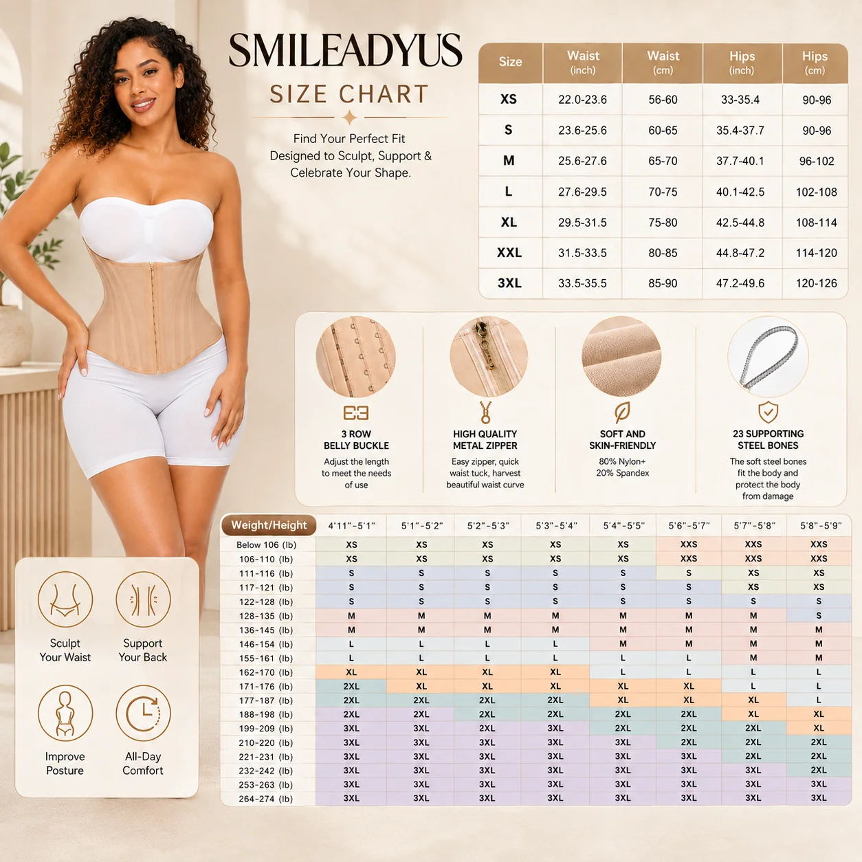 🔥Waist Shapewear for Women Corset Sport Workout Belly Band G