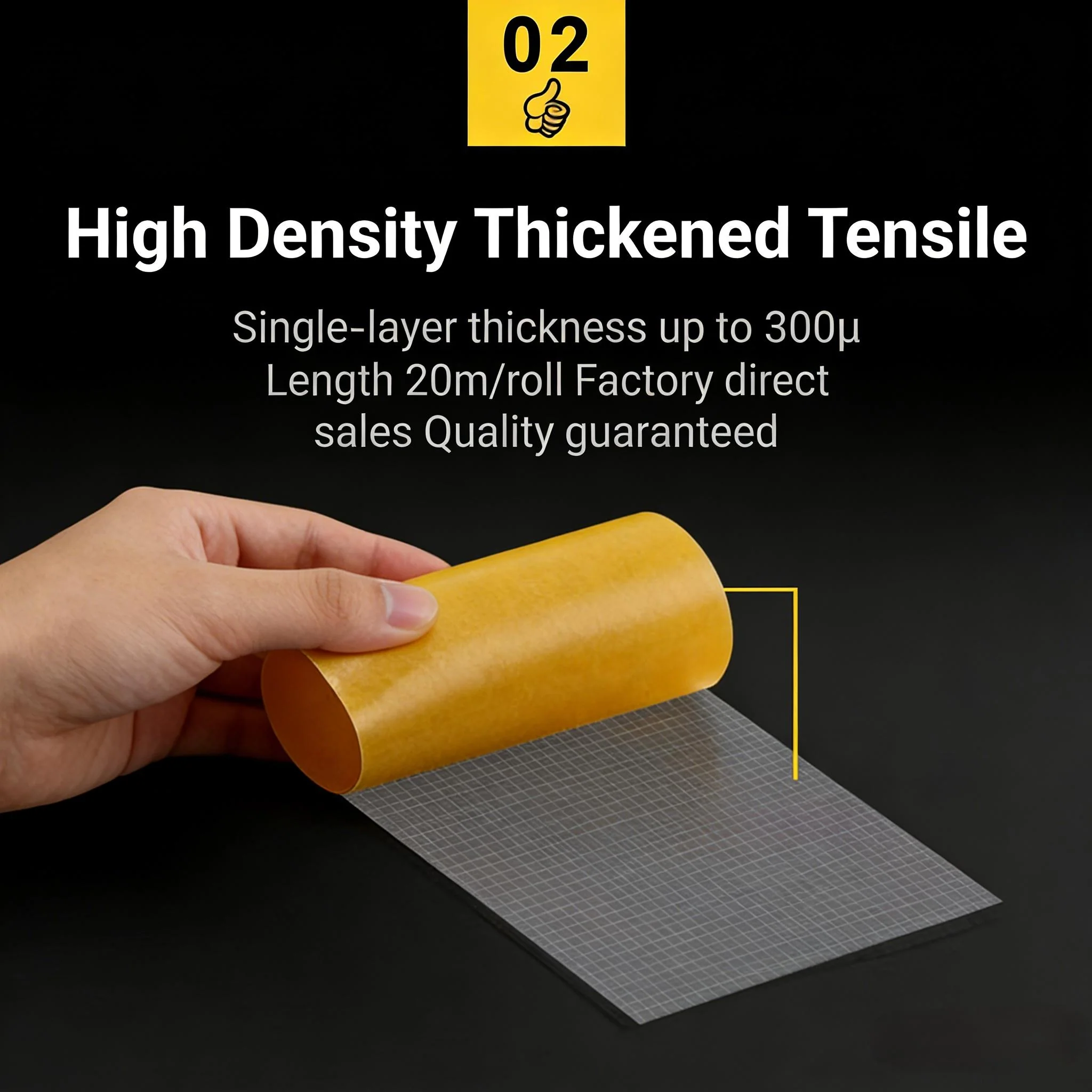 Heavy Duty Double Sided Mesh Tape - Industrial Strength Adhe