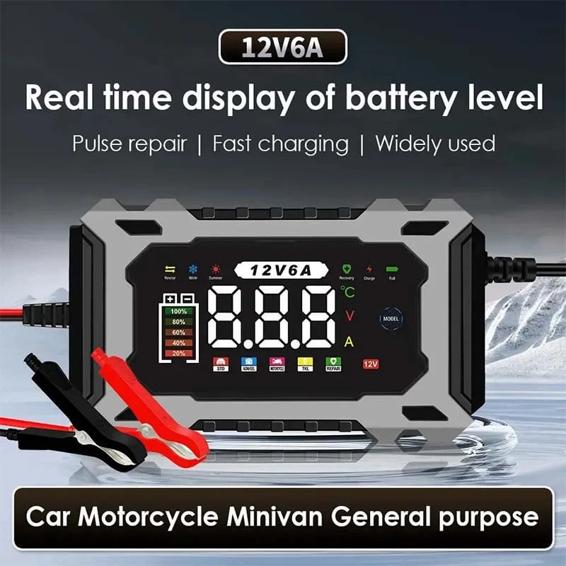 🔌🚗12V/24V Smart Battery Charger, Maintainer & Trickle Charge