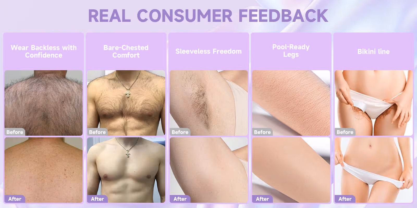 Bikini Pain-Free Hair Removal Cream for Sensitive Skin,Gentl