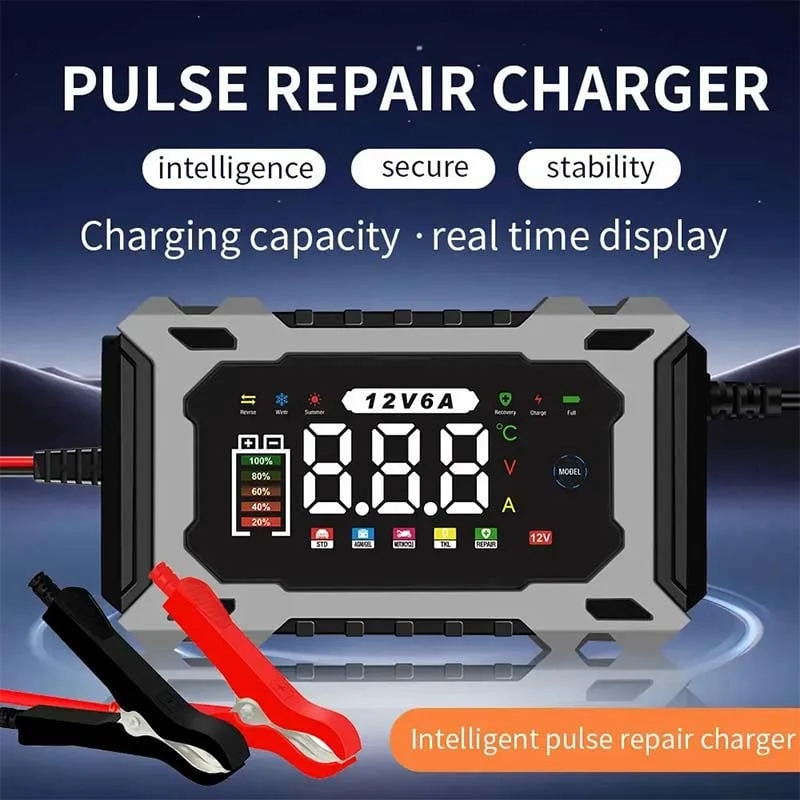 🔌🚗12V/24V Smart Battery Charger, Maintainer & Trickle Charge