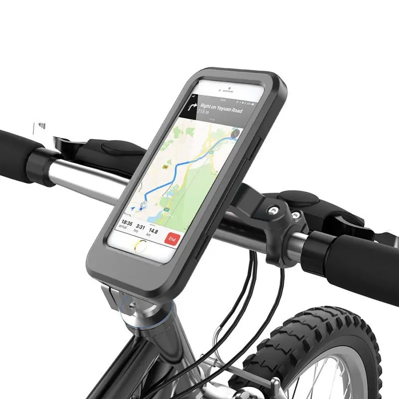 🚴 Waterproof Bike Phone Mount – 360° Rotating Shockproof Han