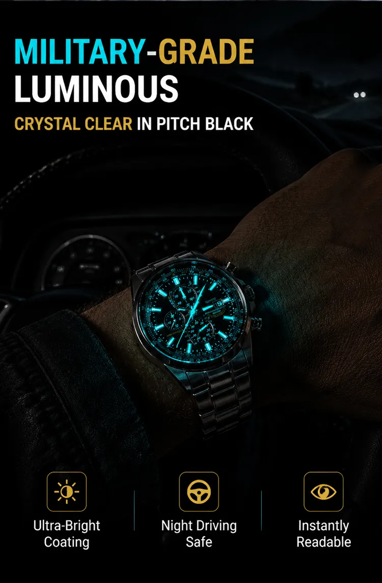 ⌚ Swiss Pilot Watch｜Authentic Swiss‑handcrafted, microscope‑